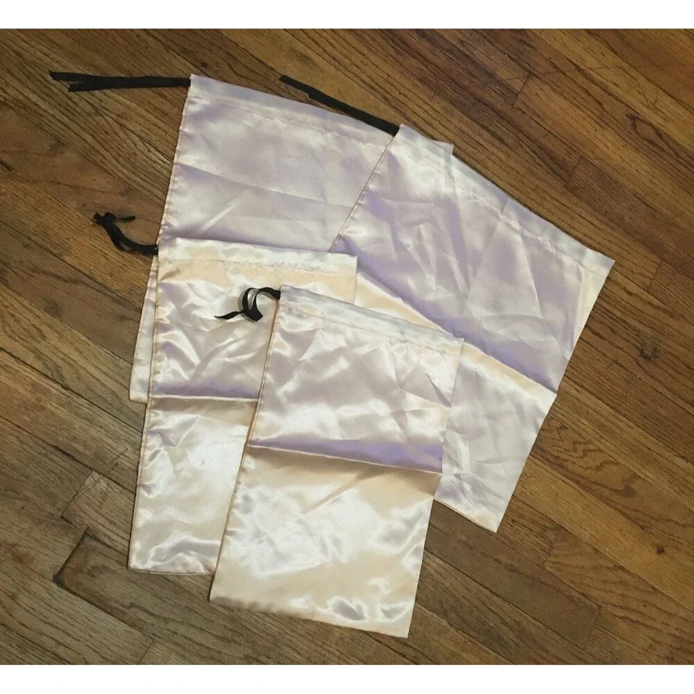 Mach & Mach Satin Pink dustbags 16” x 14” drawstring dust bags NEW